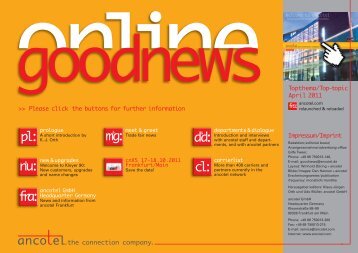 goodnews online Ausgabe 04 2011 - ancotel GmbH
