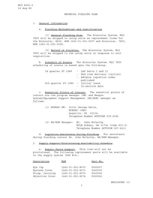 MCO 8000.5.pdf - Marine Corps