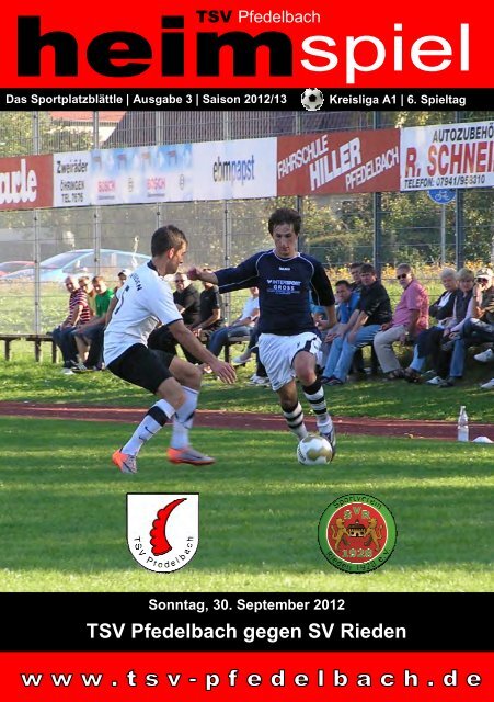Sv Rieden TSV Pfedelbach gegen SV Rieden