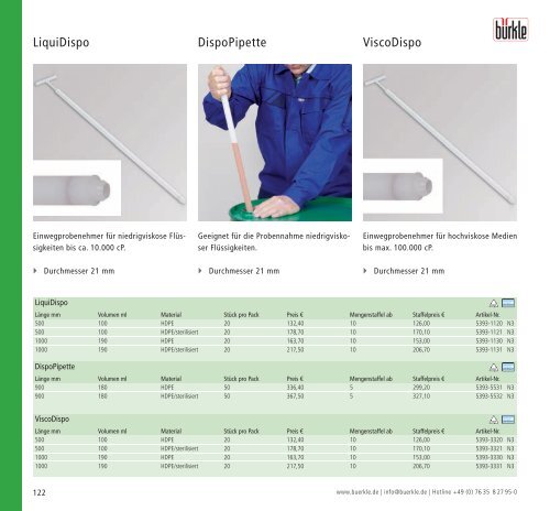 Abfüllgeräte | Probennehmer | Laborgeräte für Labor ... - Bürkle GmbH