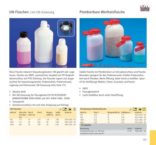 Abfüllgeräte | Probennehmer | Laborgeräte für Labor ... - Bürkle GmbH