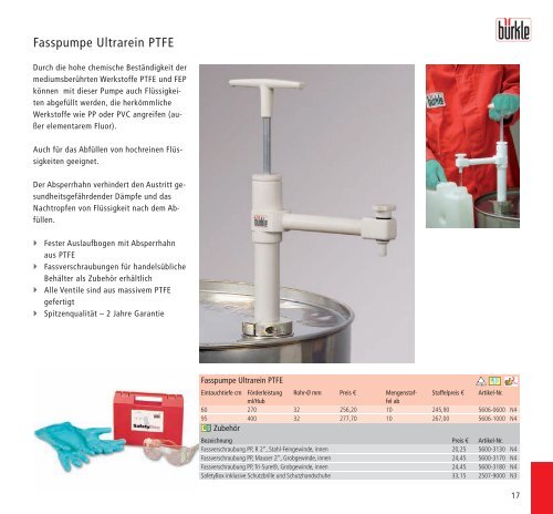 Abfüllgeräte | Probennehmer | Laborgeräte für Labor ... - Bürkle GmbH