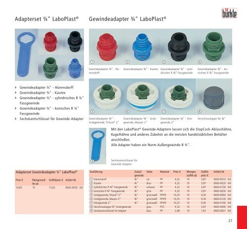 Abfüllgeräte | Probennehmer | Laborgeräte für Labor ... - Bürkle GmbH