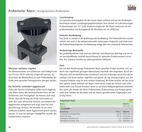 Abfüllgeräte | Probennehmer | Laborgeräte für Labor ... - Bürkle GmbH