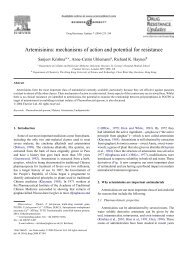 Artemisinins: mechanisms of action and potential for resistance