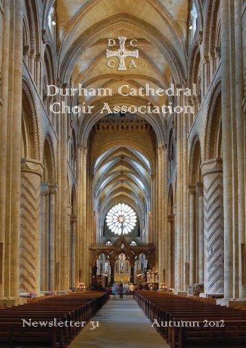 Latest news - Durham Cathedral Choir Association
