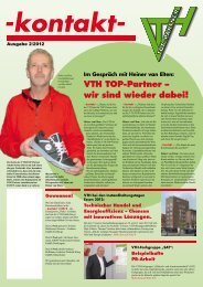 kontakt- Ausgabe - VTH TOP-Partner / VTH TOP-Partner