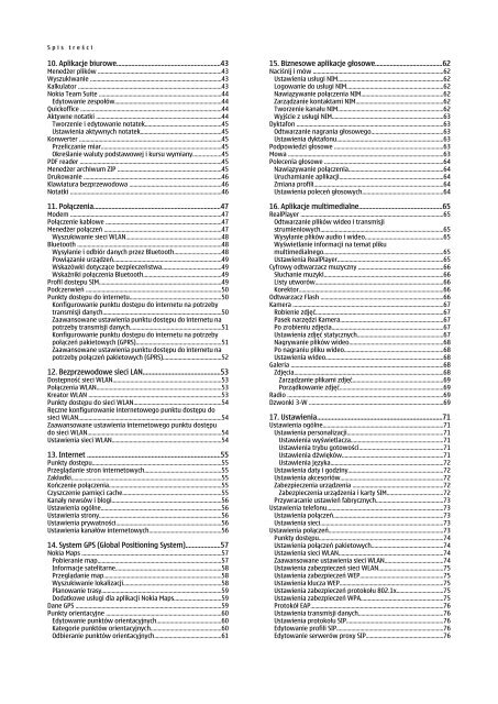 Instrukcja obsługi urządzenia Nokia E90 Communicator