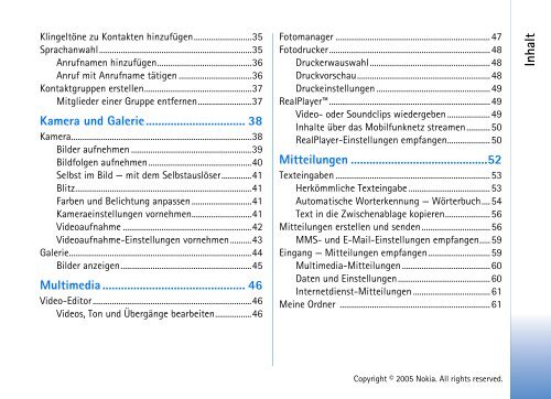 Handbuch - Nokia