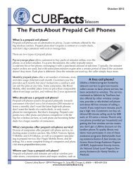 The Facts About Prepaid Cell Phones - Citizens Utility Board