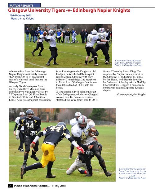 May 2011 - Inside American Football 1