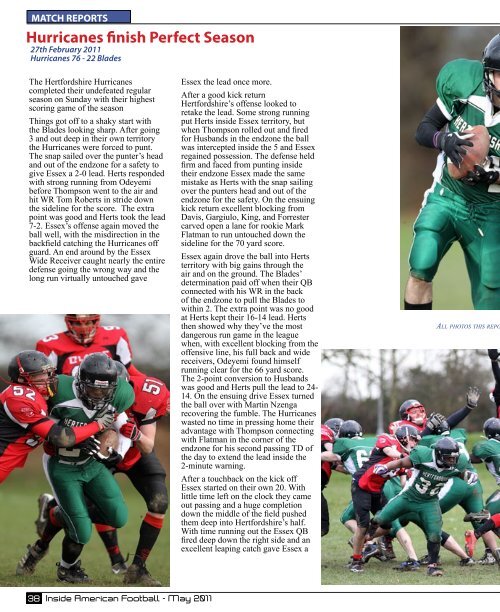 May 2011 - Inside American Football 1