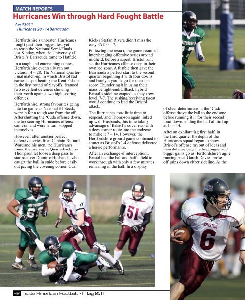 May 2011 - Inside American Football 1