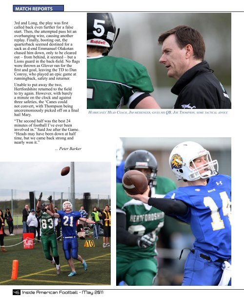 May 2011 - Inside American Football 1