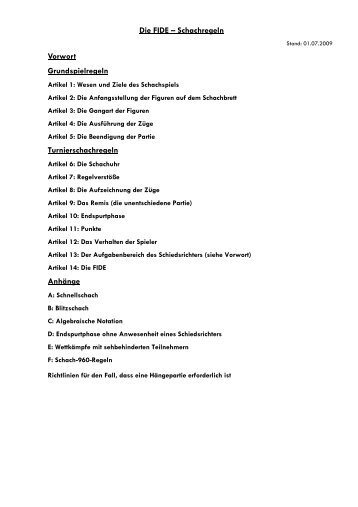 Die FIDE - Schachschiedsrichter NRW