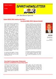 SPIRIT-NEWSLETTER NEWSLETTER NEWSLETTER - EHC Biel ...