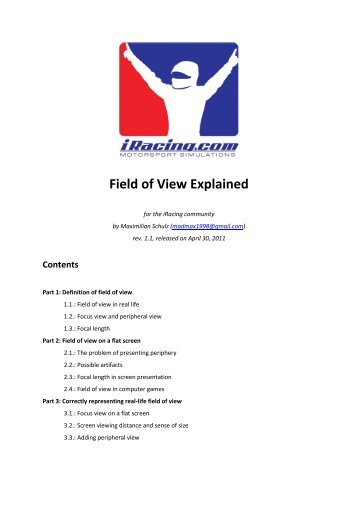 iRacing: Field of View Explained - Silverball Magic