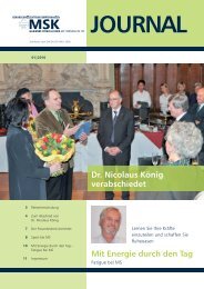 Dr. Nicolaus König verabschiedet - Marianne Strauss Klinik