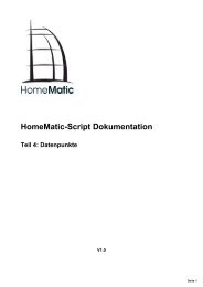HomeMatic-Script Dokumentation - Teil 4: Datenpuntke - eQ-3