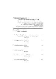 THE CONRADIAN - Joseph Conrad Society