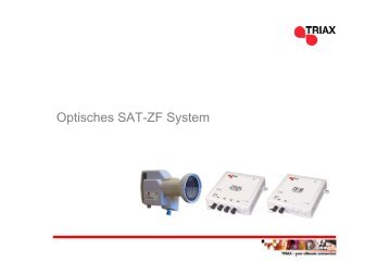 Optische Empfangs - TRIAX