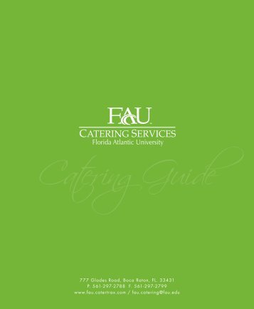 Catering Guide - Florida Atlantic University