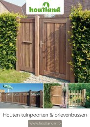 Houten tuinpoorten & brievenbussen - Houtland