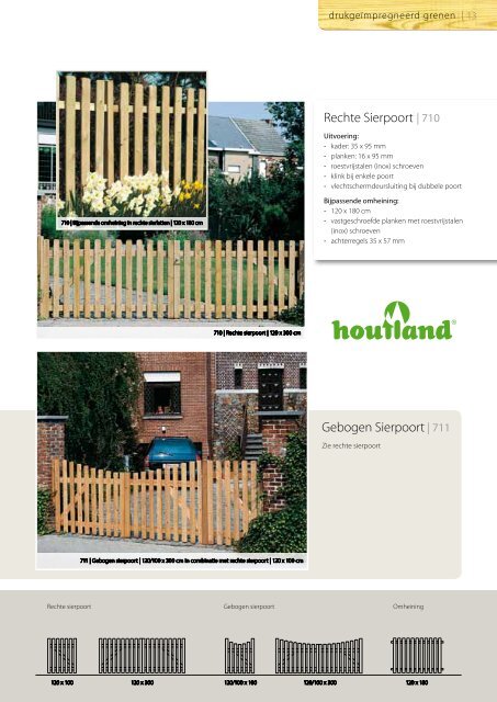 Houten tuinpoorten & brievenbussen - Houtland