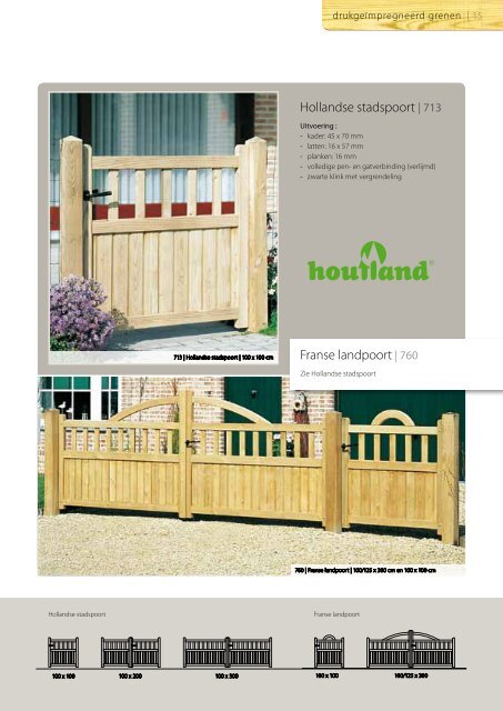 Houten tuinpoorten & brievenbussen - Houtland