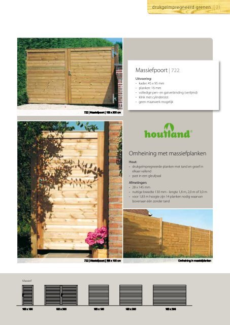 Houten tuinpoorten & brievenbussen - Houtland