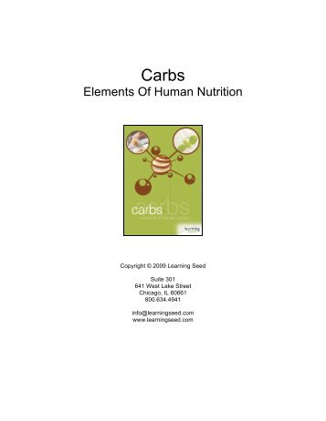 1285 Carbs Elements Of Human Nutrition Guide - Learning Seed