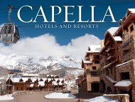 HOTELS AND RESORTS - Capella Hotels & Resorts