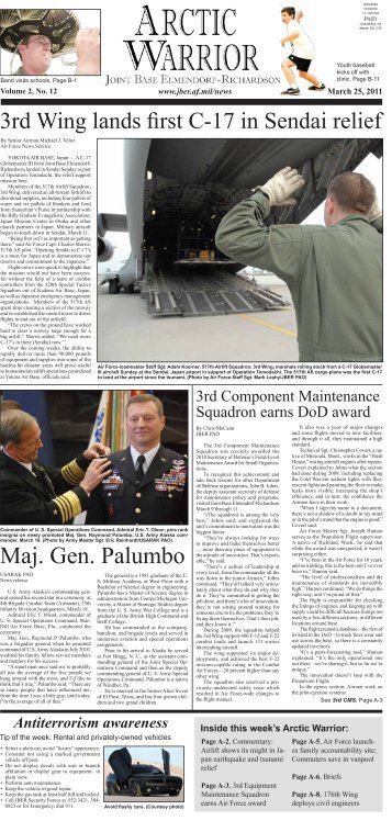 Maj. Gen. Palumbo - Joint Base Elmendorf-Richardson