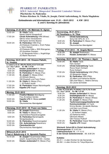 4-2012 Wochenplan - Kirche im Leben