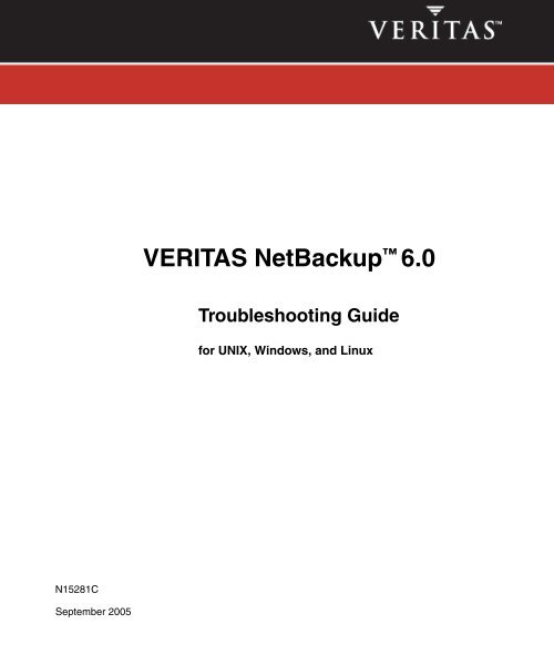 NetBackup Troubleshooting Guide - Zedat