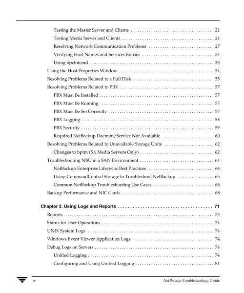 NetBackup Troubleshooting Guide - Zedat