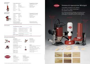 Fresatrici Minispot - Lamello