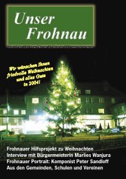 Frohnauer Hilfsprojekt zu Weihnachten Interview mit ...