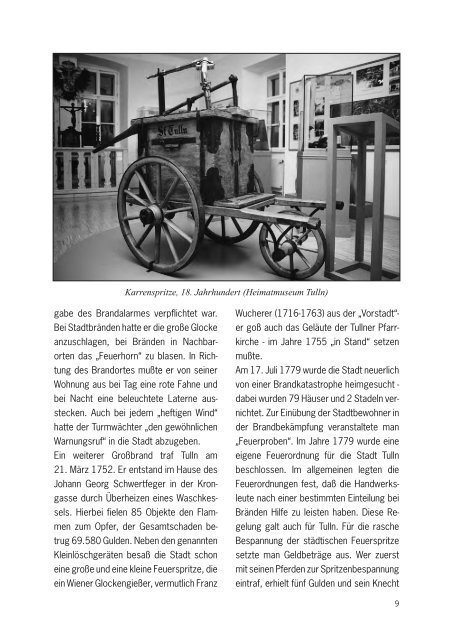 120 Jahre Freiwillige Feuerwehr der Stadt Tulln 1878 - 1998