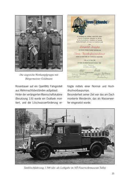 120 Jahre Freiwillige Feuerwehr der Stadt Tulln 1878 - 1998