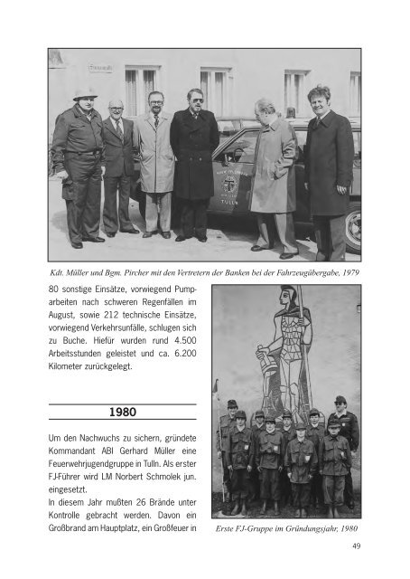 120 Jahre Freiwillige Feuerwehr der Stadt Tulln 1878 - 1998