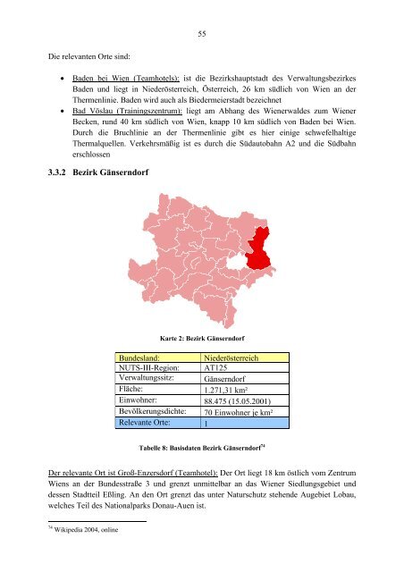 Regionalwirtschaftliche Bedeutung eines ... - Josef Wanas