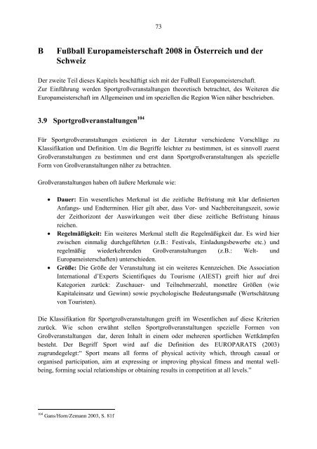 Regionalwirtschaftliche Bedeutung eines ... - Josef Wanas