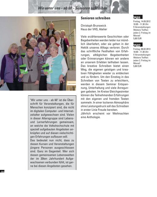 Gesamtprogramm 2012/2013 - Volkshochschule Waltrop