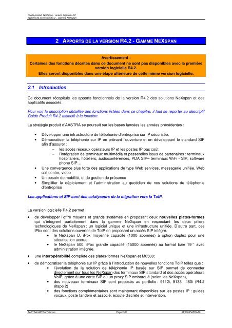 Accroissement des capacités - accueil