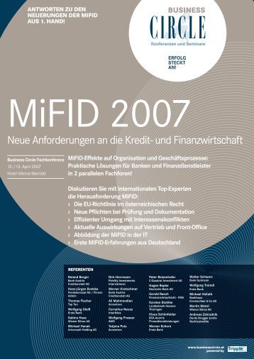 Neue Anforderungen an die Kredit - Dorda Brugger & Jordis