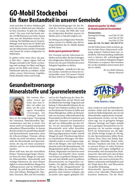 Ausgabe vom September 2012 - in Stockenboi!