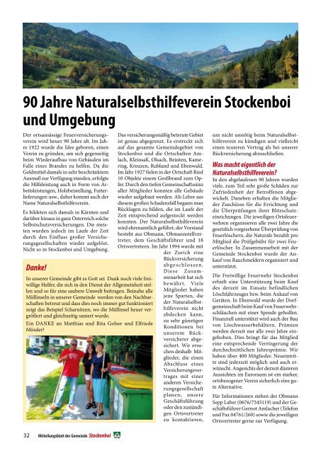 Ausgabe vom September 2012 - in Stockenboi!