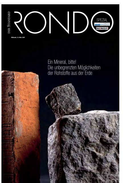 Beilage RONDO zur Tageszeitung "Der Standard" - Fachverband ...