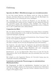 Sprachen der Bibel - Universitätsbibliothek Leipzig - Universität ...